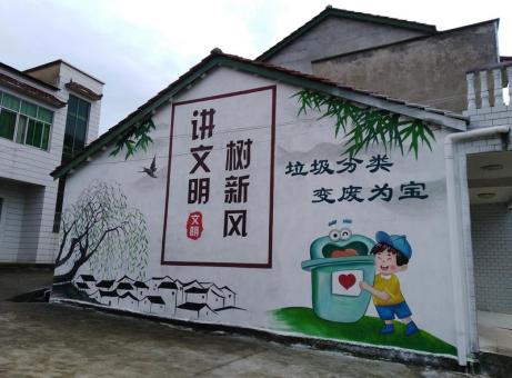 汨罗墙绘是现在流行的墙体广告