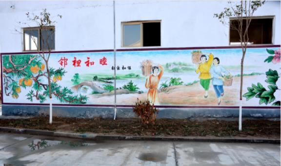 汨罗乡镇文化墙 乡风文明焕发新活力